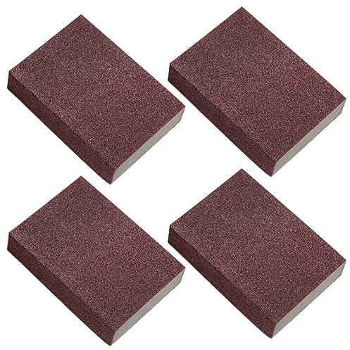 XJKLBYQ Emery Sponge Kitchen Pot Cleaning Rust Remover Carborundum Cleaning Eraser Brush 4PCS sieve