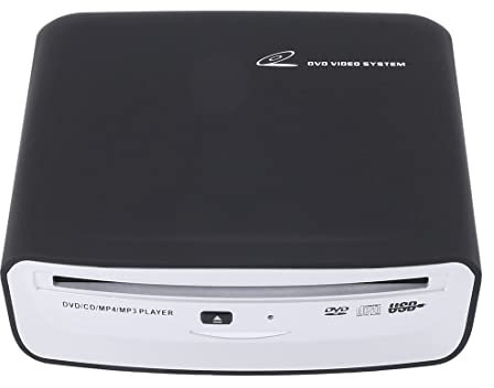 Qusedwey Auto SUV Externes Stereo Radio Dish Box CD/DVD Abspieler USB Schnittstelle für Android Abspieler Radio ZubehöR, Schwarz
