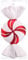 Bolas gigantes de bastón de caramelo rojo y blanco para árbol de Navidad, 32 cm (A)