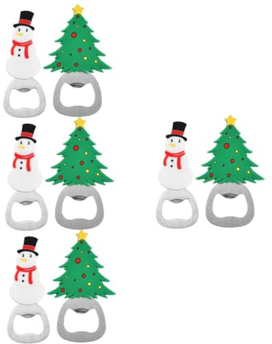 HOMSFOU 8 Pcs Apri Di Bottiglia Apri Di Bottiglia Di Vino Bulk Apri Di Bottiglia Silicone Apri Barattolo Di Natale Sacchetto Del Partito Riempitivi Novità Apri Di Bottiglia Portatile Apri