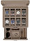 ROTHWELL Luxus Uhrenbox für 8 Uhren - Uhrenschatulle aus Kunstleder mit Echtglasdeckel - Schiebeschublade für Zubehör mit mehreren Fächern (Mocha)