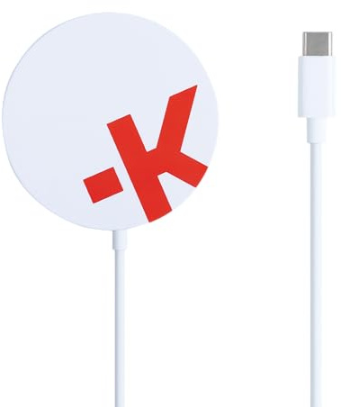 SKROSS - Wireless Charger - Base de chargement magnétique sans fil optimisée Pour iPhone - Système MagSafe - Sortie : 5W / 7,5W / 10W - Câble USB-C fixe de 100 cm inclus