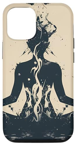 Hülle für iPhone 15 Pro Stilvolle Duotone Yoga Gear Kollektion