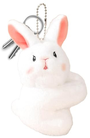 Buerfu Magnetisches Plüschtier, magnetisches Stofftier, Kuscheltiere Schlüsselanhänger, Pelziges Rucksack-Zubehör, kuscheliges Plüschtier, Tierspielzeug, Puppenanhänger für Mädchen und Frauen