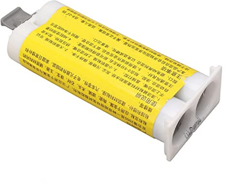 Colla AB Ad Asciugatura Rapida, Alta viscosità Completamente Trasparente, Adesivo Forte in 5 Minuti, Resina Epossidica 50 Ml, Pasta Stabilizzata Bicomponente, Capacità di