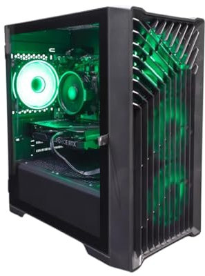 GTR Gaming PC | AMD Ryzen 5 5500 | NVIDIA RTX 4060 8GB | 16GB DDR4 3600MHz RAM | 1TB NVMe SSD | 650W PSU | Windows 11 | WiFi | ARGB Gaming Case