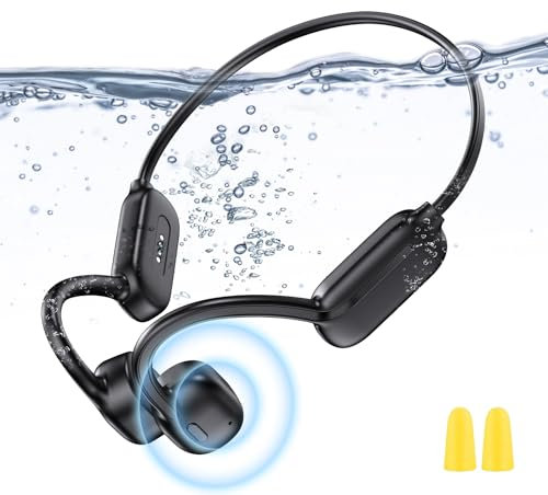 GOHHME Auriculares Conduccion Osea Auriculares Natación Bluetooth 5.3 Impermeable IP68 32 GB Memoria 150mAh Auriculare Inalambricos Bluetooth para Natación Correr Deporte Trabajo
