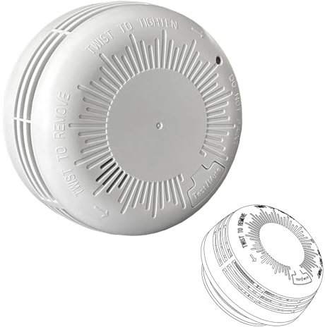 WeiguoIOT Smoke Alarm for Home, Early Smoke Detector Fire Alarm with TEST/MUTE Button,LED Indicator (1 Pack)