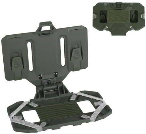 PBTMCD Molle Phone Navigation Holder Outdoor Bracket, Tactical Plate Carrier Vest Attachments, Plate Carrier Phone Mount For Screen Size 4.7-6.7(Green)