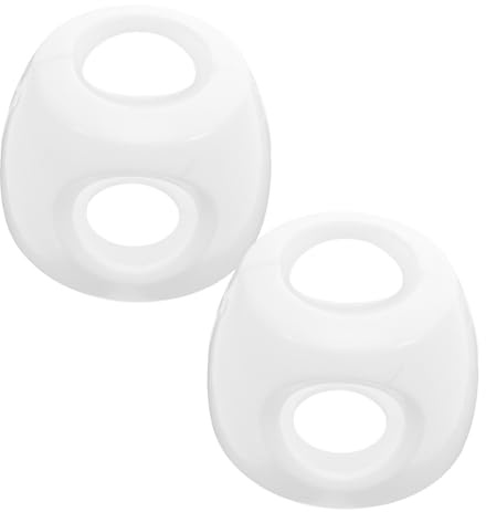 HOMSFOU 2pcs Door Handle Covers Soft Plastic Anti-Collision Knob Protectors for Kitchen Bathroom Safety Locks for Doors