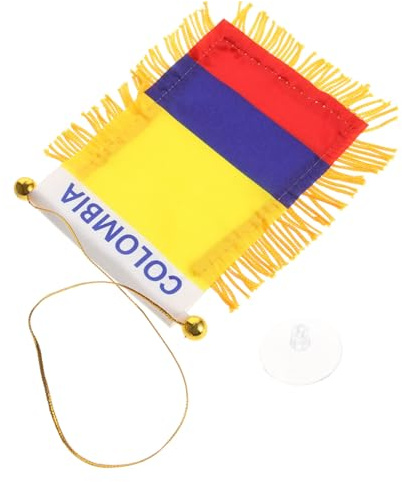 VICASKY Auto Rückspiegel Anhänger Flagge mit Quasten Doppelseitig Wetterfest Auto innendekoration für Fahrzeug Rückspiegel Einfaches Aufhängen und Schnelle Montage