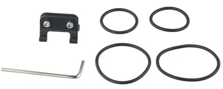 RichVibe Bicycle Race Number Plate Holder PVC Bracket with Double Screw and Binding Rope for Road Mountain Folding Bikes Seat Post Black Easy Installation