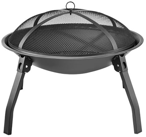 Feuerschalenofen-Set für den Innenbereich, zum Aufbrühen und Grillen, Holzofen mit Holzkohlegrilltisch für den Winter, Terrasse