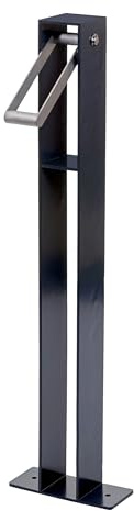 PROREGAL Fahrradbügel | HxBxT 96x24x10cm | Fahrradständer Anlehnbügel | Anthrazit | verzinkter Stahl Outdoor-pulverbeschichtet