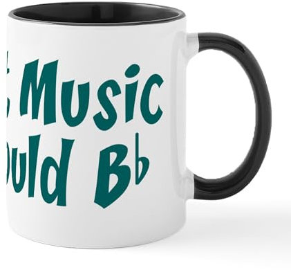CafePress Without Music Life Would B Flat Mug 11 oz (325 ml) Ceramic Coffee Mug