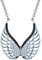 Yumilok 925 Sterling Silber Zirkonia Engelsflügel Schmetterling Anhänger Halskette Verstellbare Kette mit Anhänger für Damen Mädchen