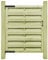 vidaXL Puerta de Jardín Vallado Entrada Verja Impregnada Patio Cobertizo de Almacenamiento Herramientas Guardar Leña 100x125 cm Madera de Pino
