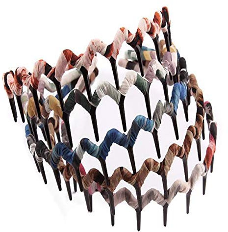 Fodattm Lot de 5 serre-têtes en plastique avec dents de requin de style bohème