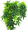 Ogquaton Aquarium Reptile Fish Tank Artificial Plastic Fake Hanging Leaves Plant Decor with Sucker Green 40cm Durable and Practical