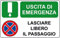 SICUREZZA SHOP ADESIVO Uscita di emergenza 200 x 300 mm Verde PVC Minimalista