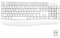 EDJO Wireless Keyboard, 2.4G Ergonomic Full Size Wireless Computer Keyboard with Wrist Rest for Windows, Mac OS Desktop/Laptop/PC（White）