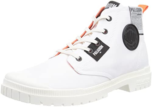 Palladium Pampa Sp20 Overlab, Stivali Sneaker Unisex - Adulto, Bianco, 42 EU