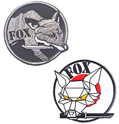 Military Patches Tactical Morale Patches Embroidery Decoration Badge Applique for Backpack Hat Vest (Fox)