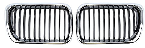 TOOWGM Kühlergrill für BMW E36 3er-Serie 318i 320i 323i 325i 4-Türer 97-99