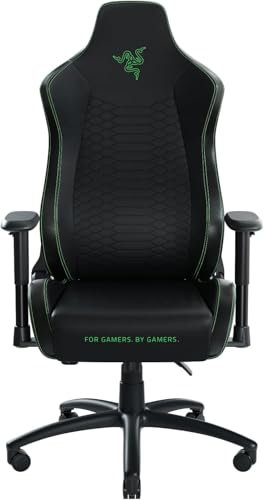 Razer Iskur X (XL) - Sedia da Gaming Ergonomica (Pelle Sintetica Multistrato, Cuscini in Schiuma ad alta Densità, Braccioli 2D, Telaio Rinforzato in Acciaio) Nero