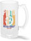 Never Forget Pluto Planet Transparent Bierkrug Stein 500ml