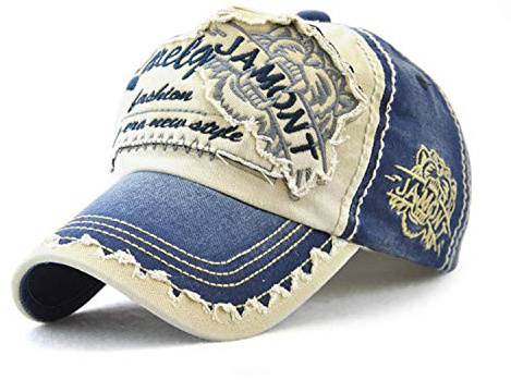 CHENNUO Vintage Cappellini da Baseball Uomo Cotone Regolabile Casuali Ricamato Cappellino