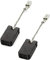 2x Trade-Shop Motorkohlen Kohlebürsten 6x10x17mm für Bosch GWS 17-125 CIE (3 601 G9H 0H0), GWS 17-125 CIEX (3 601 G9H 100) Winkelschleifer Ersatzteil