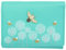 Mala Leather Moonflower Collection 3552_56 Geldbörse aus Leder, klein, RFID-blockierend, türkis, Einheitsgröße, Modern