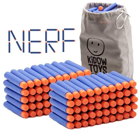 Kidow Toys Nerf Nachfüllgeschosse Darts Munitionspaket für Nerf N-Strike Elite Series Spielzeugpistole, Premium Nerf Bullets 1000er Pack, 400er Pack und 100er Pack für Nerf Gun Zubehör