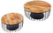 riess-ambiente.de Handgearbeitetes 2er Couchtisch Set Storage 77cm Natur Mango Aufbewahrungskorb | Einzigartiger Beistelltisch für Wohnzimmer