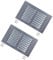 TERF® 9'' X 6'' Aluminium Louvre Air Vents 9'' X 6'' Grill Wall/Door Cover Ventilation Plate including Fixing Screw - Pack of 2