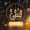 Abnaok DIY Lampe, Eid Ramadan Dekorative Fee Licht, Mubarak Ramadan LED Lampe, Muslim Nachtlicht, Ramadan Geschenke Handwerk Dekoration Für Festival, Party