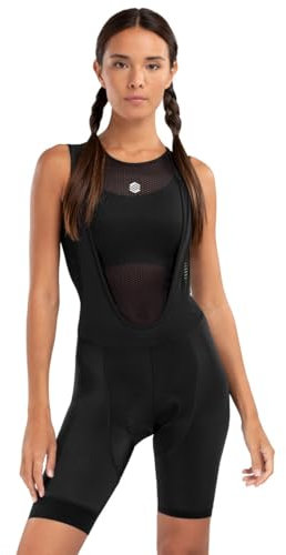 SIROKO - Fahrrad-Trägerhose für Damen Kaufmann - XL - Schwarz