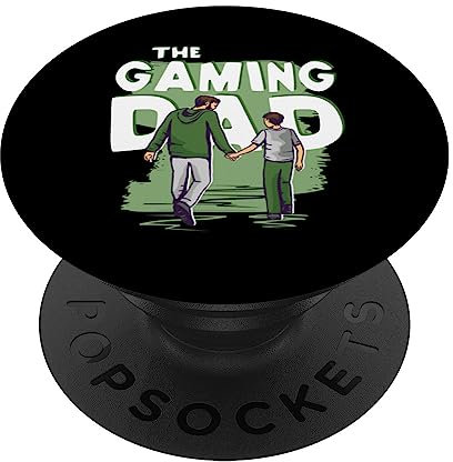 Gaming dad video games stuff for men gamer mens PopSockets Swappable PopGrip