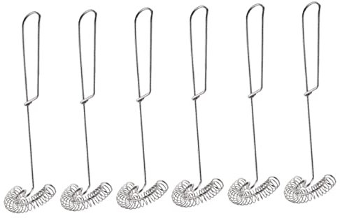 HEMOTON 6 STK Eier Rührer Schneebesen Zum Kochen Manueller Eierrührer Stabmixer Verquirlen Schneebesen Aus Metall Sirup Schneebesen Milchaufschäumer Creme Blaser Rostfreier Stahl Rotieren