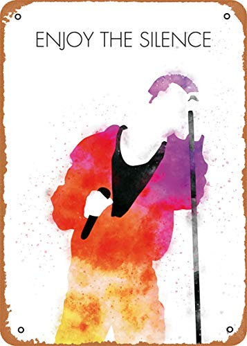 AHEMOLY Aquarell-Musikposter No242 Depeche Mode Plakette Poster Metall Blechschild 20,3 x 30,5 cm Vintage Retro Wanddekoration