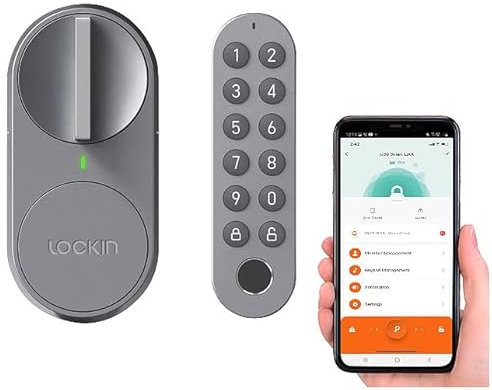 VisorTech Funk-Türschloss-Antrieb: Türschlossantrieb mit PIN-Code,Fingerabdruck-Sensor, Versandrückläufer (Elektrischer Türschlossantrieb, Haustür, Zylinder)