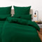 Blumtal Bettwäsche 140x200cm + 65x65cm Kopfkissenbezug - Oeko-TEX zert. Mikrofaser Bettwäsche Set - Mikrofaser Bettbezug bis 95 °C - Deckenbezug + Kissenbezug 2-teilig - Sommerbettwäsche Dunkelgrün