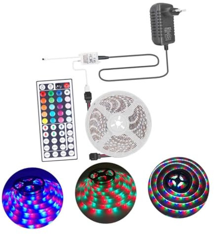 Uonlytech 1satz Rgb Lichtband Farben Dekorative Lichterkette Für Innen Und Außenbereiche Für Partys Und Feste Inklusive Eu-