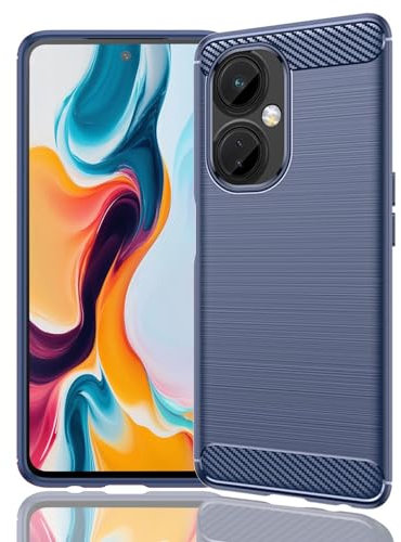 BORYA Coque pour OnePlus Nord CE 3 Lite 5G, Silicone Antichoc Très Mince Premium Souple TPU Bumper Housse, Élégant Luxe léger Anti-Chute Couleur Unie Simple Étui, Bleu