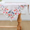 Yrendenge Blumen Tischdecke Frühling Sommer Garten Tischtuch Outdoor Abwaschbar Tischdecke Wasserabweisend Tischwäsche für Garten, Picknick, Party, Garten, Wohnzimmer, 85 * 85cm