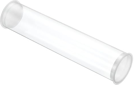PATIKIL 7,9L x 1,7Dia Klare Aufbewahrungsröhren 1Stk PC Kunststoff Transparente Hohle Runde Starre Röhre Mit Deckel Für Perlen Badesalz Container Hochzeitsparty Gastgeschenke
