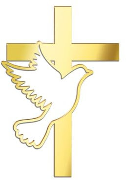 Kreuz Kuchen Topper mit Taube Acryl Religiöse Kuchen Topper Taube und Kreuz Acryl Cake Topper DIY Taufe Kommunion Kuchen Dekoration