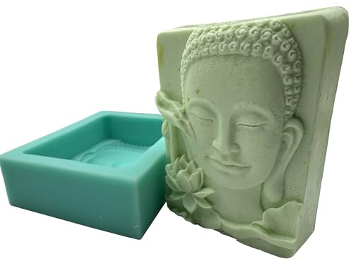 Lotus Buddha DIY Soap Mold Candle Wax Silicone Molds,Handcrafted Buddha Mould for Aroma Plaster Concrete Diffuser Epoxy Resin Decoration Craft Making