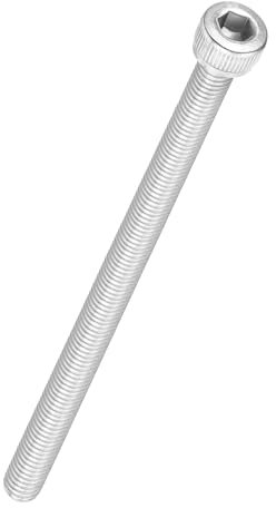 Kozelo 10 Stück Zylinderschrauben mit Innensechskant - [M5-0,8 x 80mm] 304 Edelstahl Vollgewinde Allen Innensechskant Antrieb für Elektromotor 3D-Druck Lüfter Motorenaustausch, Silber